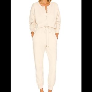 Citizens of Humanity Loulou Fleece black Jumpsuit Size XS